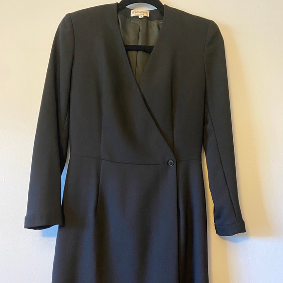 Giorgio Armani Dresses & Skirts - Giorgio Armani Vintage black blazer dress